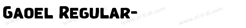 Gaoel Regular字体转换 Gaoel Regular字体转换
